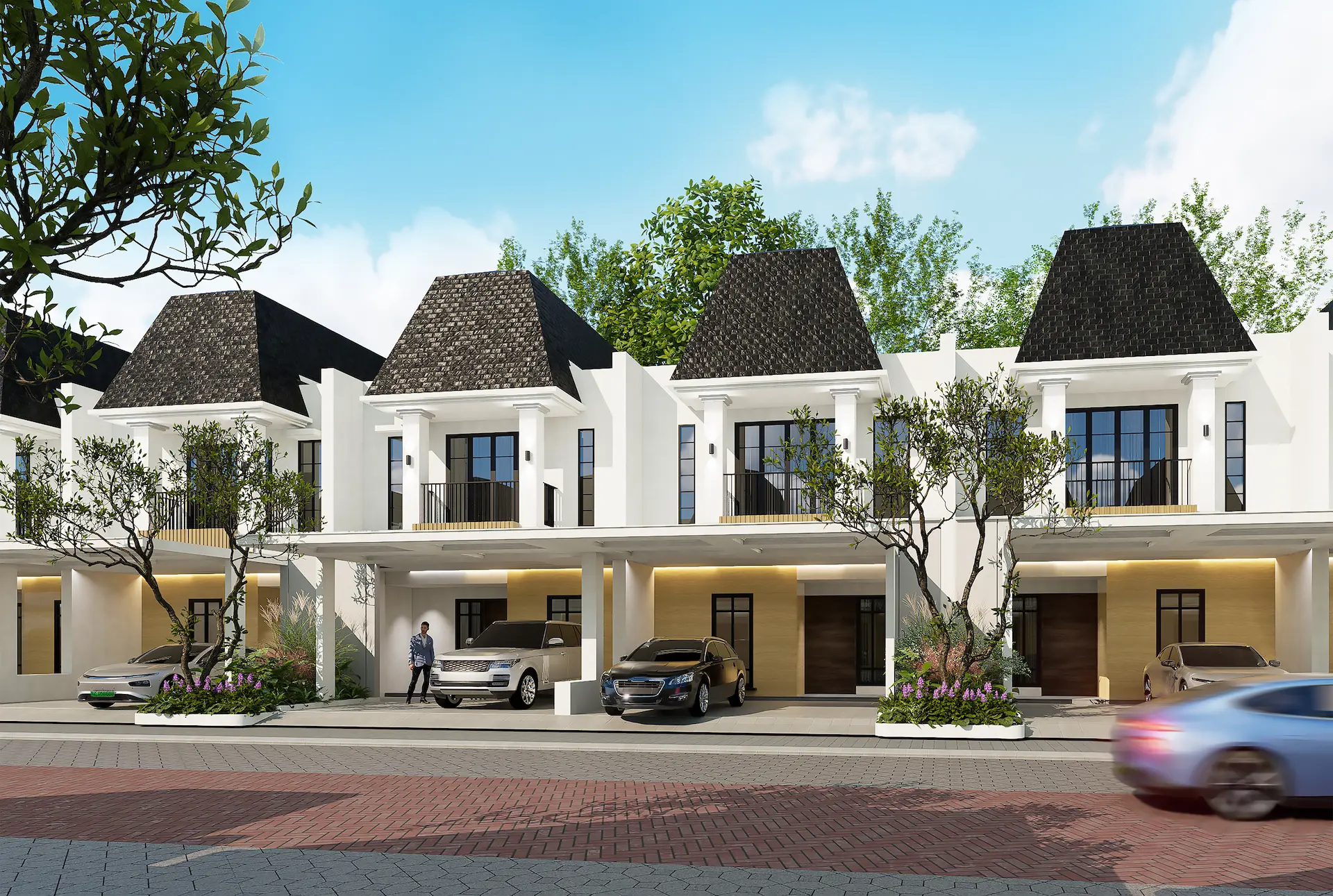 Rumah Type 7x15 - Living room dan family room terpisah